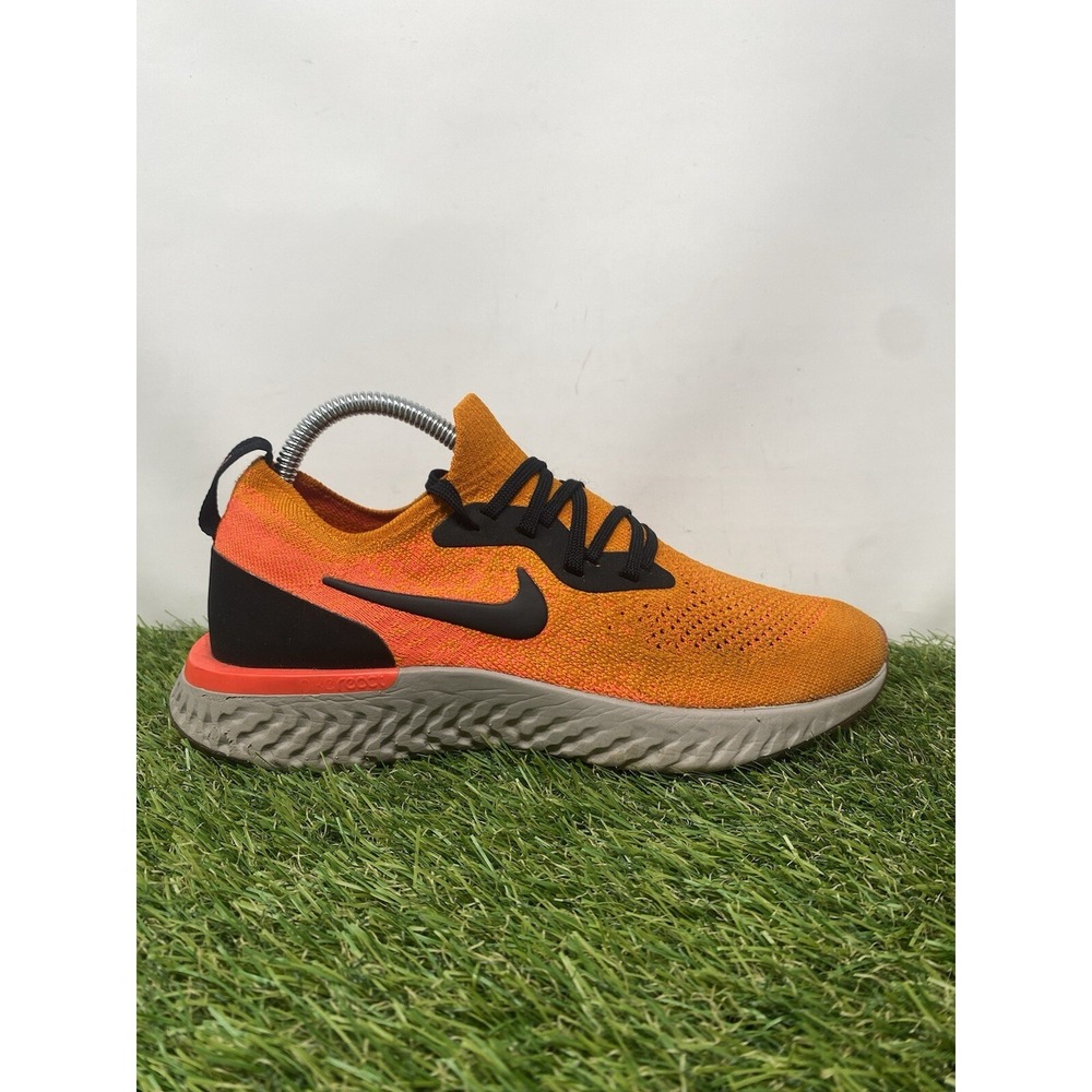 Nike Epic React Flyknit Running Sneakers Shoes Orange AQ0070-800 Women's Size 7